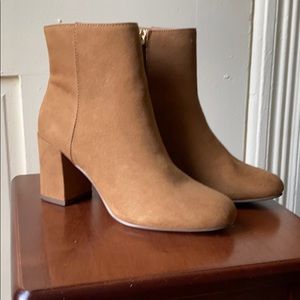 Heeled ankle booties